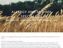 Tablet Screenshot of indyallergyasthmaspecialists.com